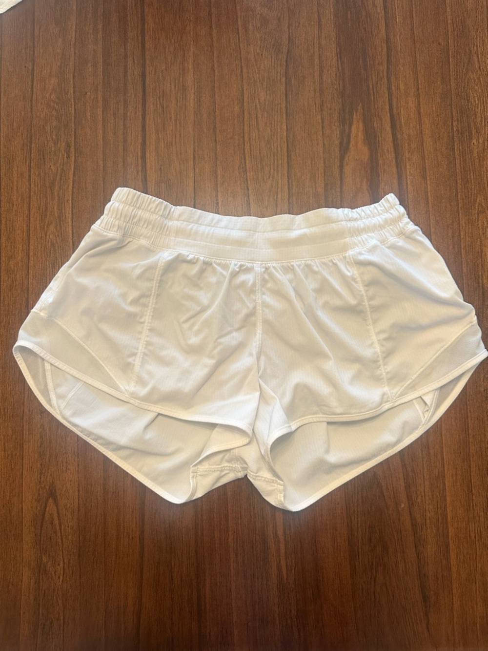 Lululemon White Athletic Shorts